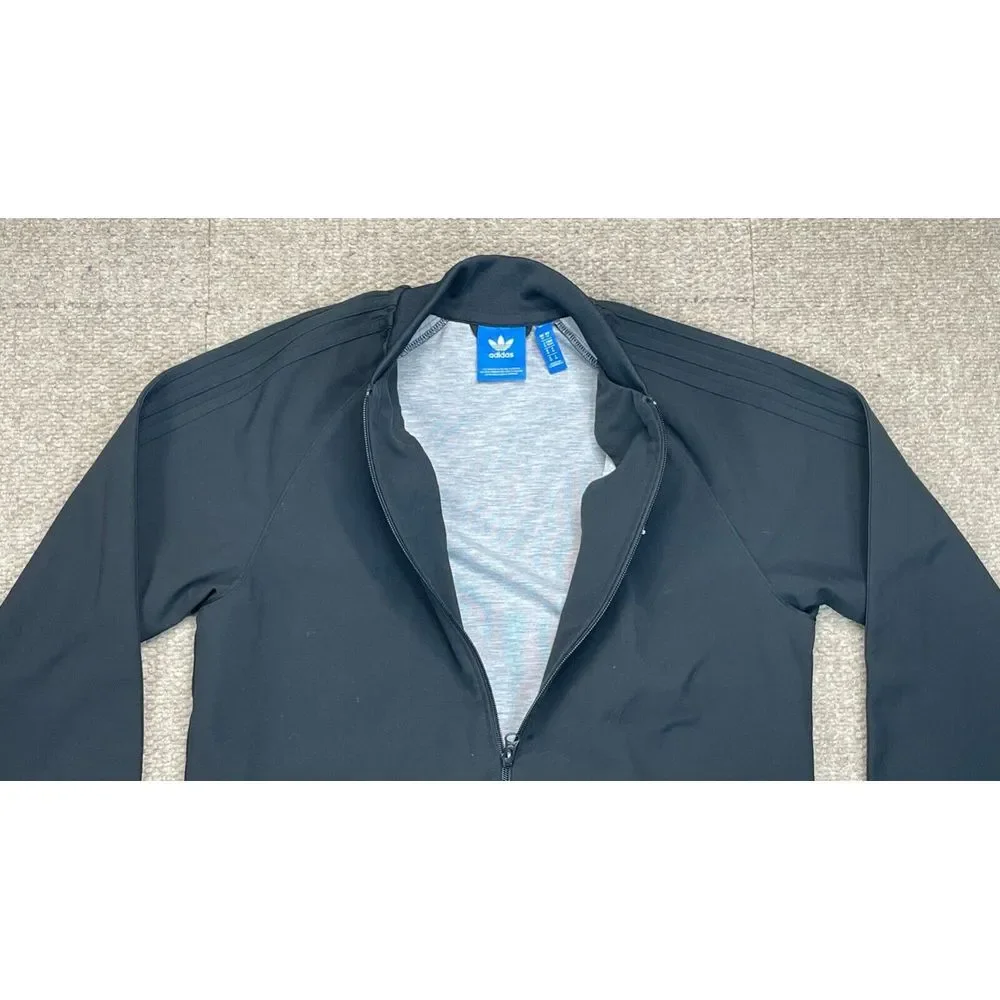 Adidas Men's Black‎ & White Long Sleeve Track Suit Jacket Size Medium